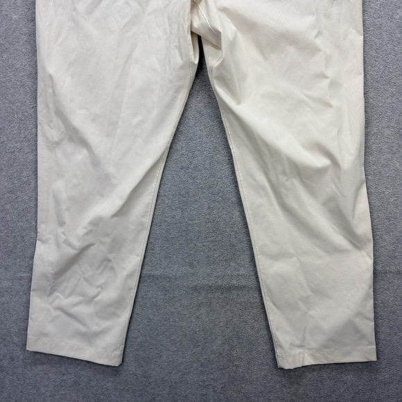 Lululemon Pants Mens 40x30 Cream Ripstop Relaxed Fit Performance Active Golf - Picture 7 of 13